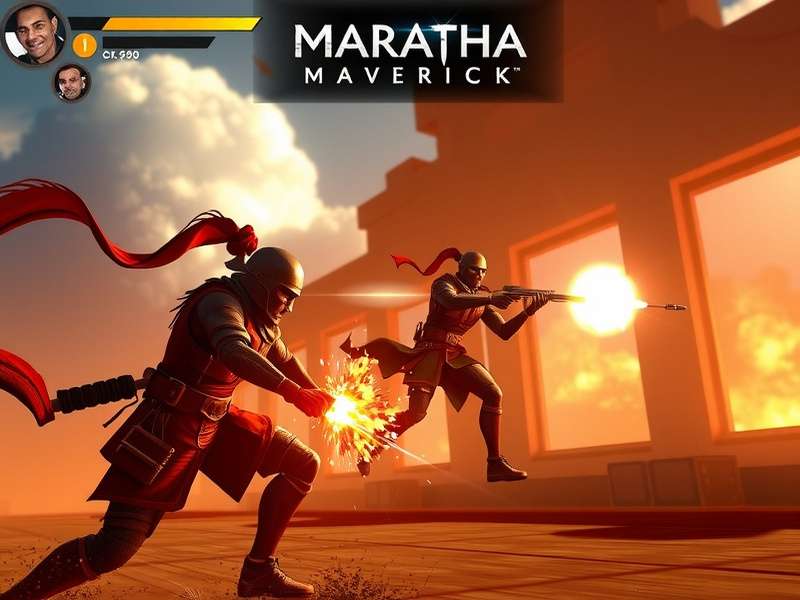 Maratha Maverick gameplay screenshot showing intense battle